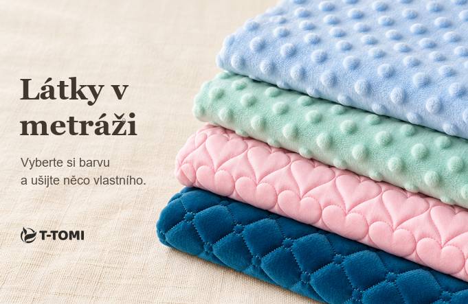 Látky T-TOMI v metráži: Vyberte si farbu a ušite si niečo vlastné