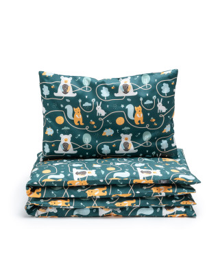 T-TOMI Obliečky do postieľky Animal friends