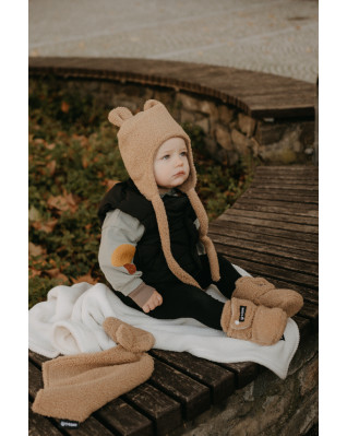 T-TOMI Cap TEDDY Brown (0-3 mesiace)