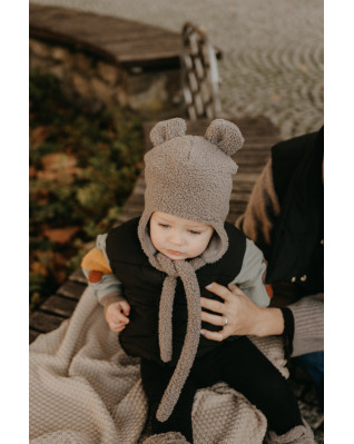 T-TOMI Cap TEDDY Grey (0-3 mesiace)