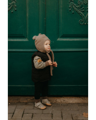 T-TOMI Cap TEDDY Grey (6-9 mesiacov)