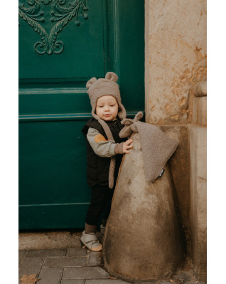 T-TOMI Cap TEDDY Grey (3-6 mesiacov)