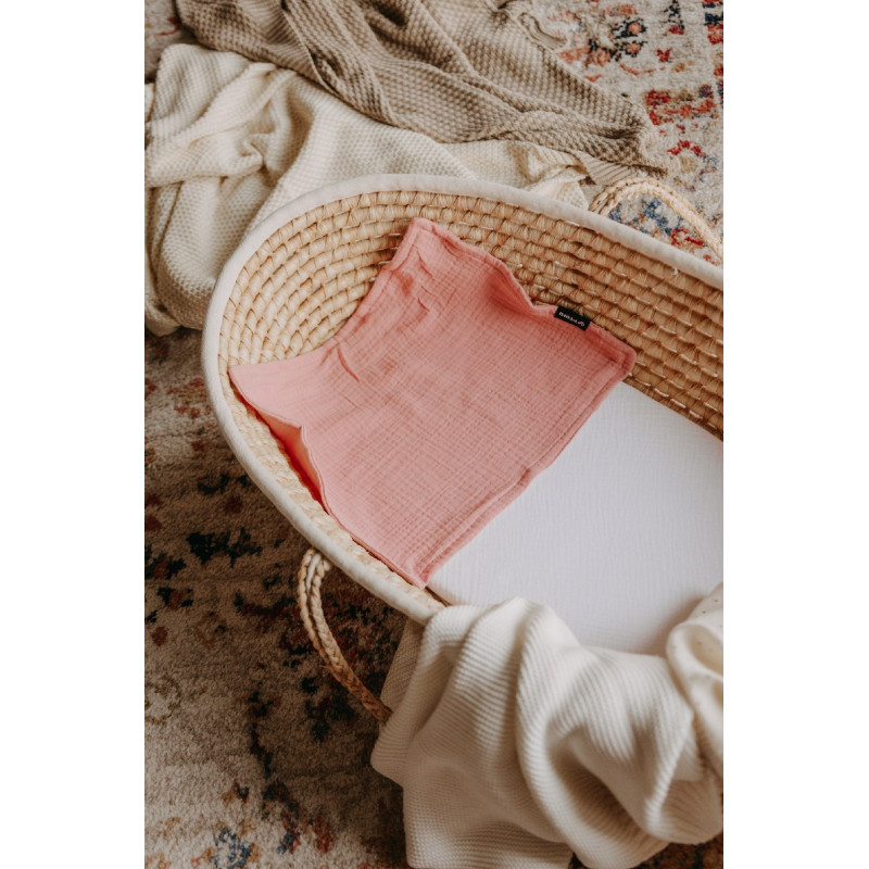 T-TOMI Mušelínová plienka pod hlavičku Pink