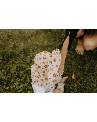 T-TOMI Mušelínový klobúk Daisies (1-2 rokov)