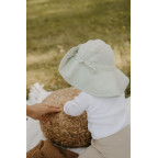 T-TOMI BIO Mušelínový klobúk Mint (6-12 měsíců)