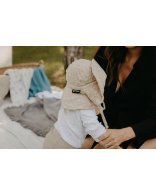 T-TOMI Mušelínový klobúk Lemonade (0-6 měsíců)