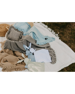 T-TOMI Mušelínový vankúšik s volánom Mint