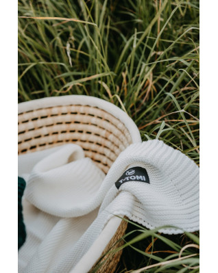 T-TOMI Pletená deka White waves