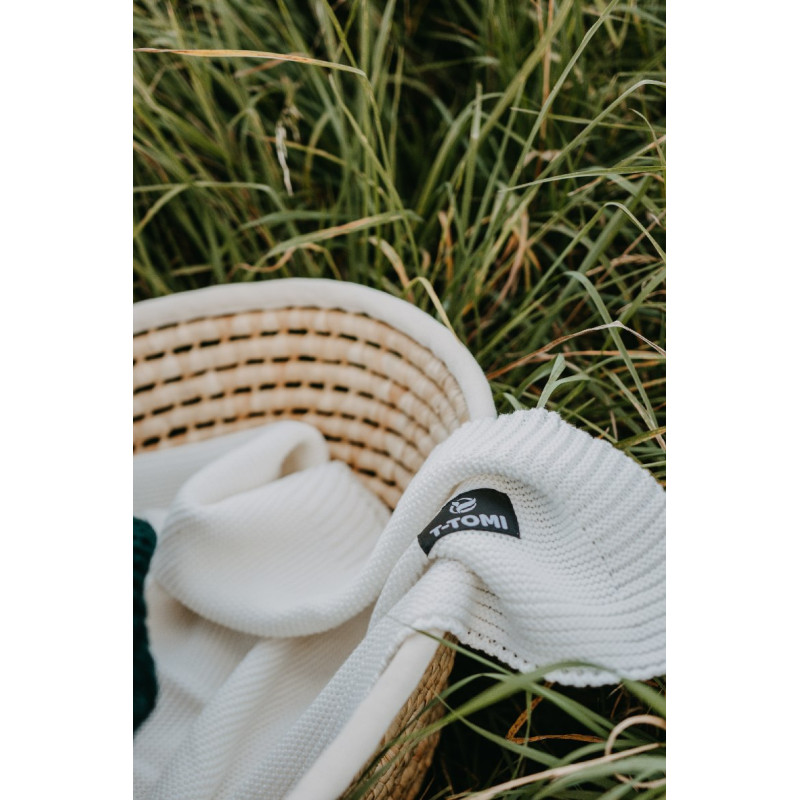 T-TOMI Pletená deka Mint waves