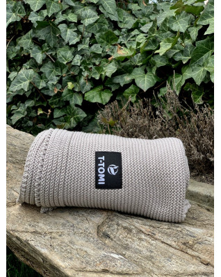 T-TOMI Pletená deka Grey waves