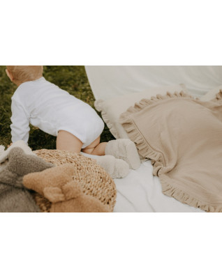 T-TOMI Capačky TEDDY Cream (9-12 mesiacov) WARM