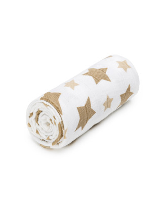 T-TOMI Bambusová osuška Beige stars 