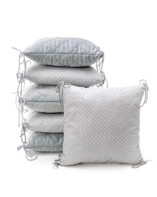 T-TOMI Vankúšikový mantinel Grey little dots