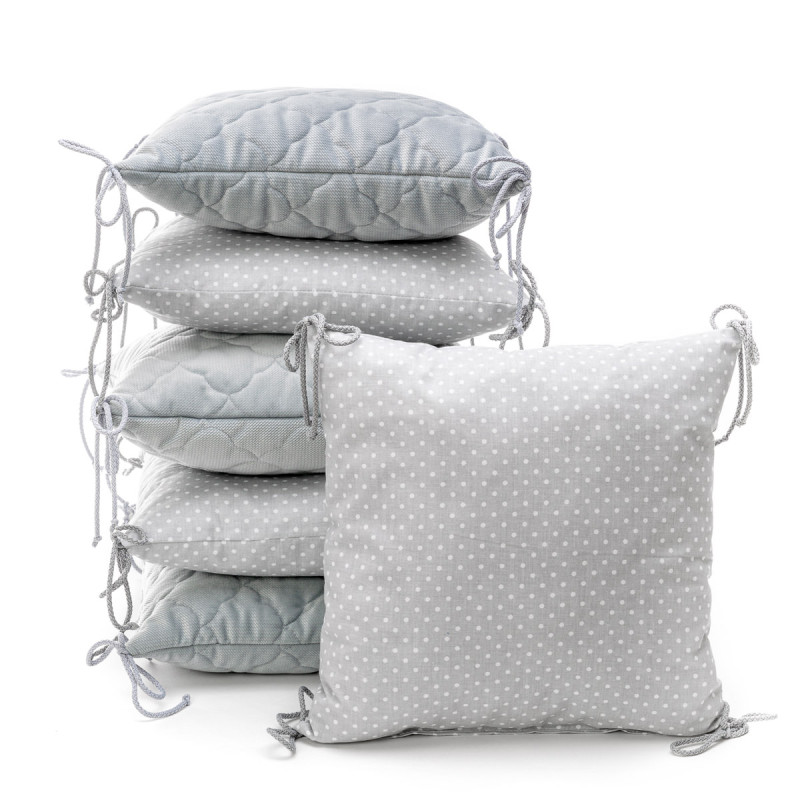 T-TOMI Vankúšikový mantinel Grey little dots