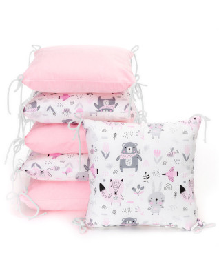T-TOMI Vankúšikový mantinel Pink bears