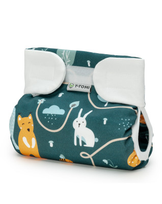 T-TOMI Ortopedické abdukčné nohavičky - suchý zips Animal friends (3-6kg)