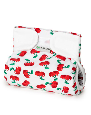 T-TOMI Ortopedické abdukčné nohavičky - suchý zips Cherries (3-6kg)