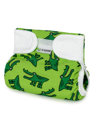 T-TOMI Ortopedické abdukčné nohavičky - suchý zips Crocodiles (5-9kg)