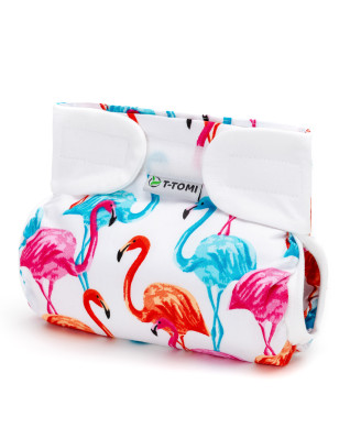 T-TOMI Ortopedické abdukčné nohavičky - suchý zips Flamingo (5-9kg)