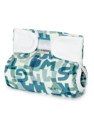 T-TOMI Ortopedické abdukčné nohavičky - suchý zips Green alphabet (5-9kg)