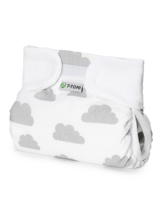 T-TOMI Ortopedické abdukčné nohavičky - suchý zips Grey clouds (do 3kg)