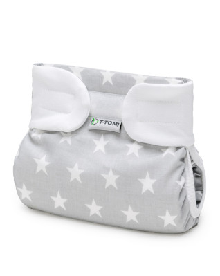T-TOMI Ortopedické abdukčné nohavičky PLUS - suchý zips Grey stars (5-9kg)