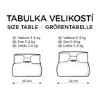 T-TOMI Ortopedické abdukčné nohavičky - suchý zips Blue bears (3-6kg)