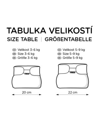 T-TOMI Ortopedické abdukčné nohavičky - suchý zips Blue bears (3-6kg)