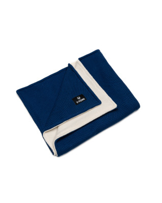 T-TOMI Pletená deka WARM Dark blue waves
