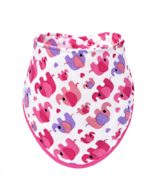 T-TOMI Bambusový slintáčik Pink elephants