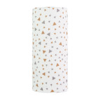 T-TOMI Veľká bavlnená TETRA osuška Beige triangles 