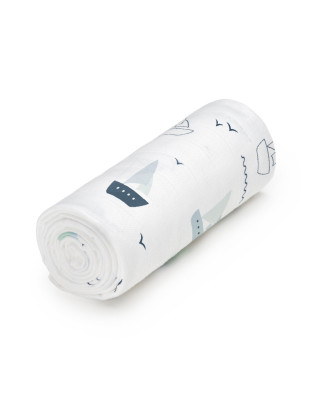 T-TOMI Veľká bavlnená TETRA osuška Boats