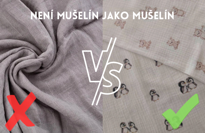 Takto vyzerá pravá mušelínová látka